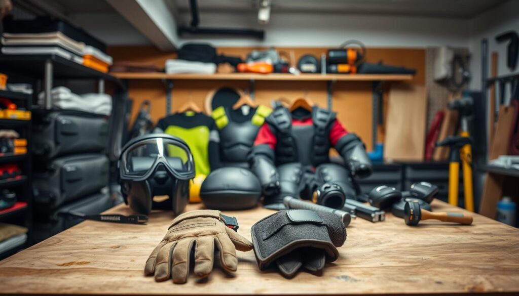 safety gear for DIY rage room